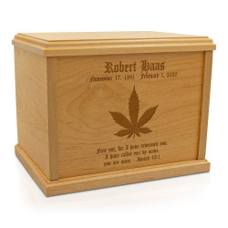 Marijuana Cremation Urn - Signature Alder